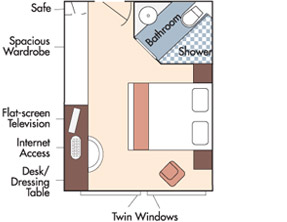 Amadagio cabin layout